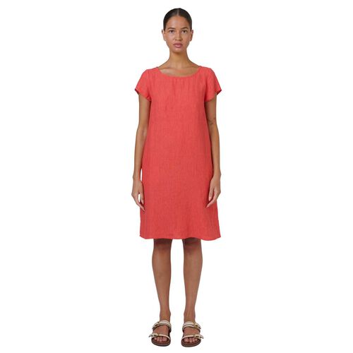 Naturals By O & J Sunset Stripe Linen Dress